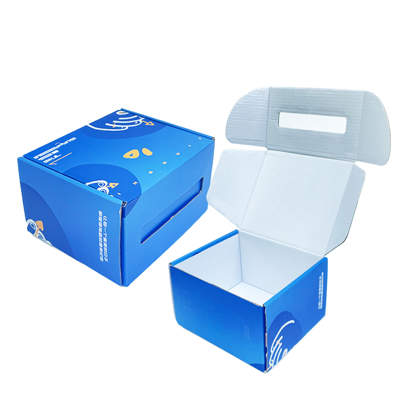 Blue Customized corrugated cardboard box - Custom paper box product image