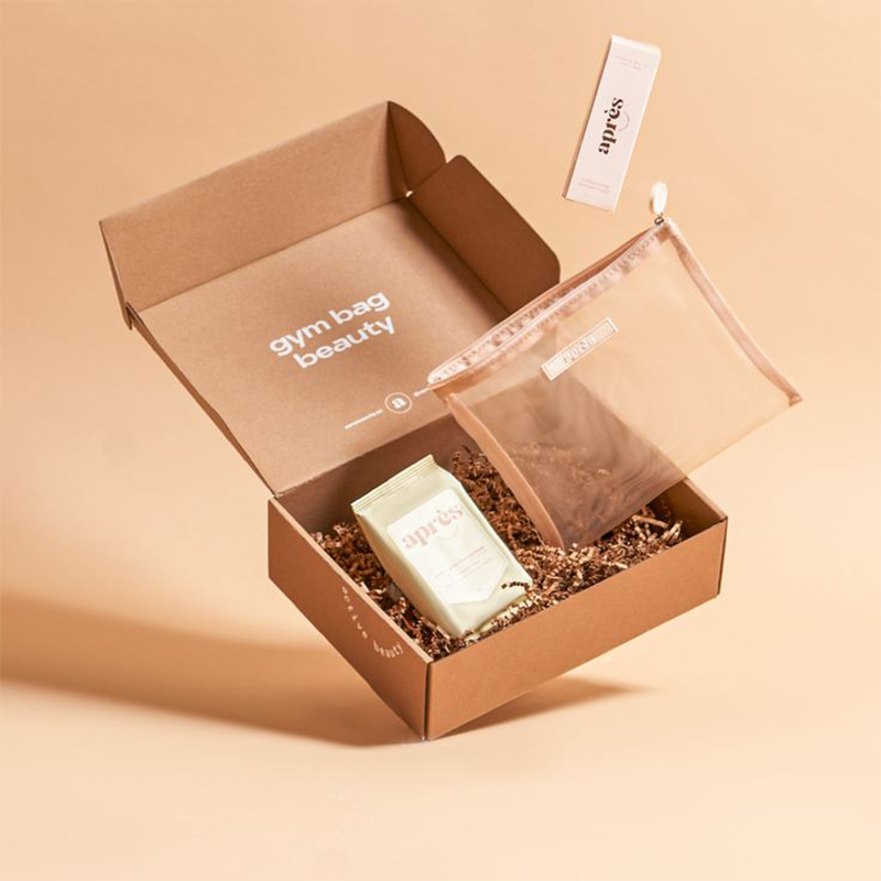 Beauty & Fitness Kraft Paper Minimalist Care Gift Box Mailer Box - Custom paper box product image