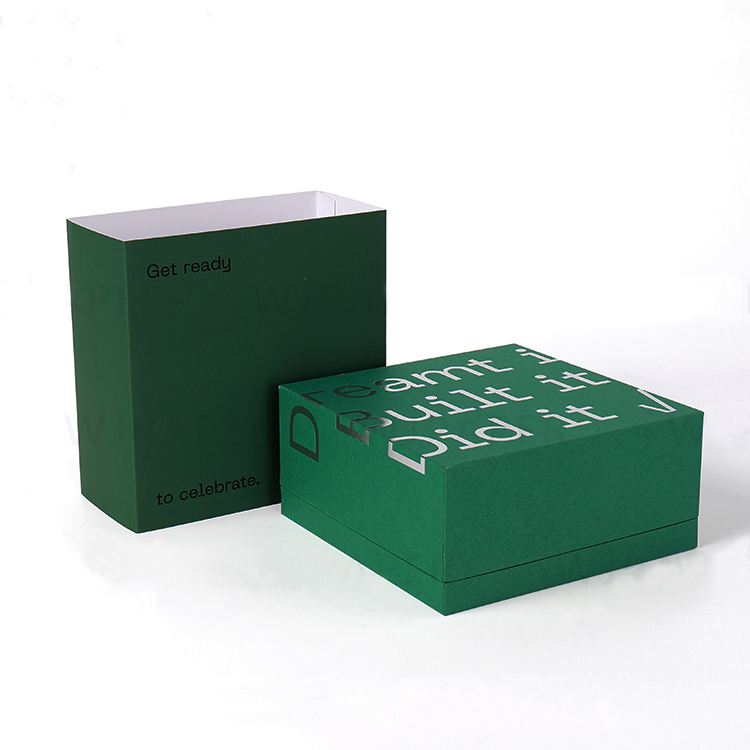 Green detachable lifting box - Custom paper box product image