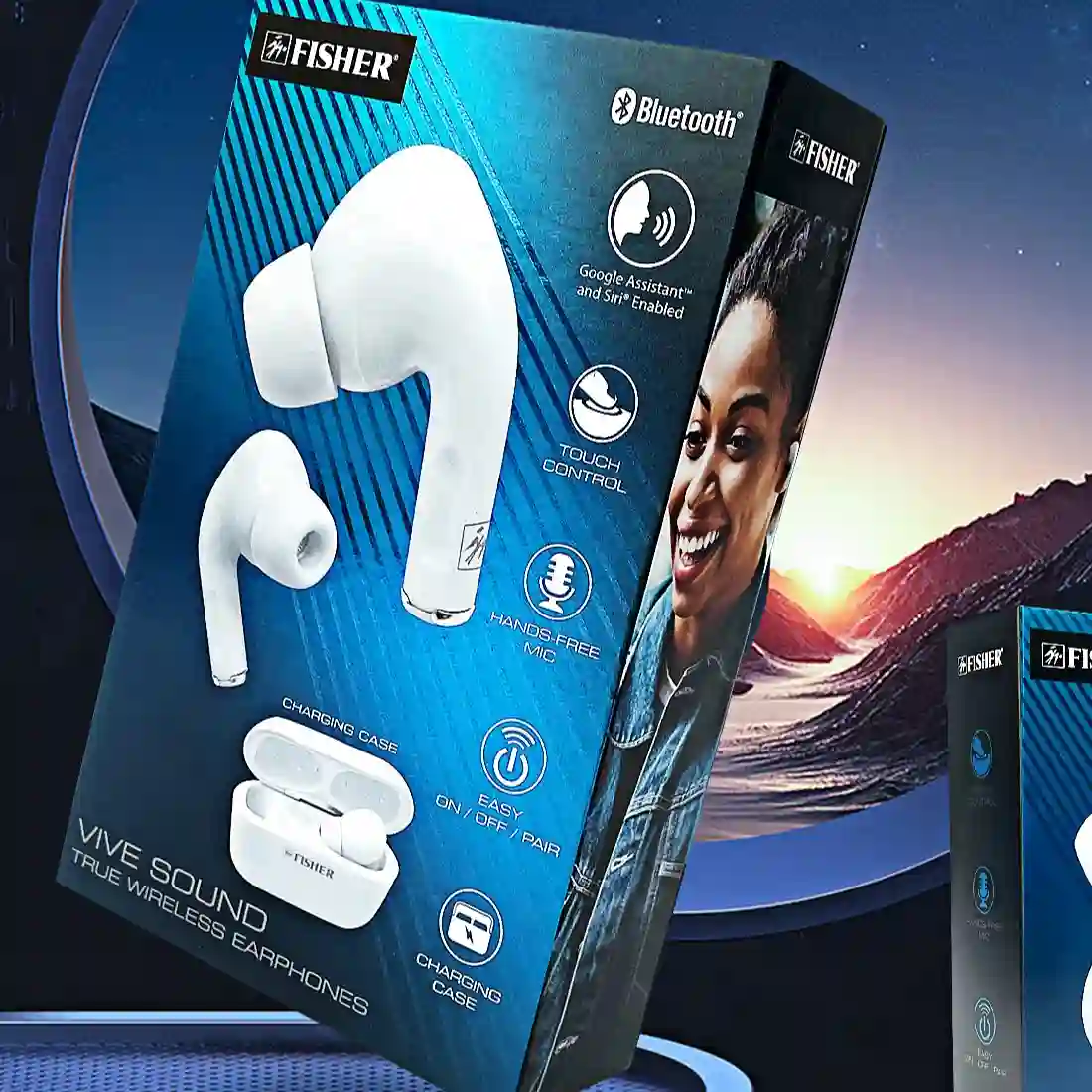 Blue gradient Customized flip magnetic hard box - Custom paper box product image