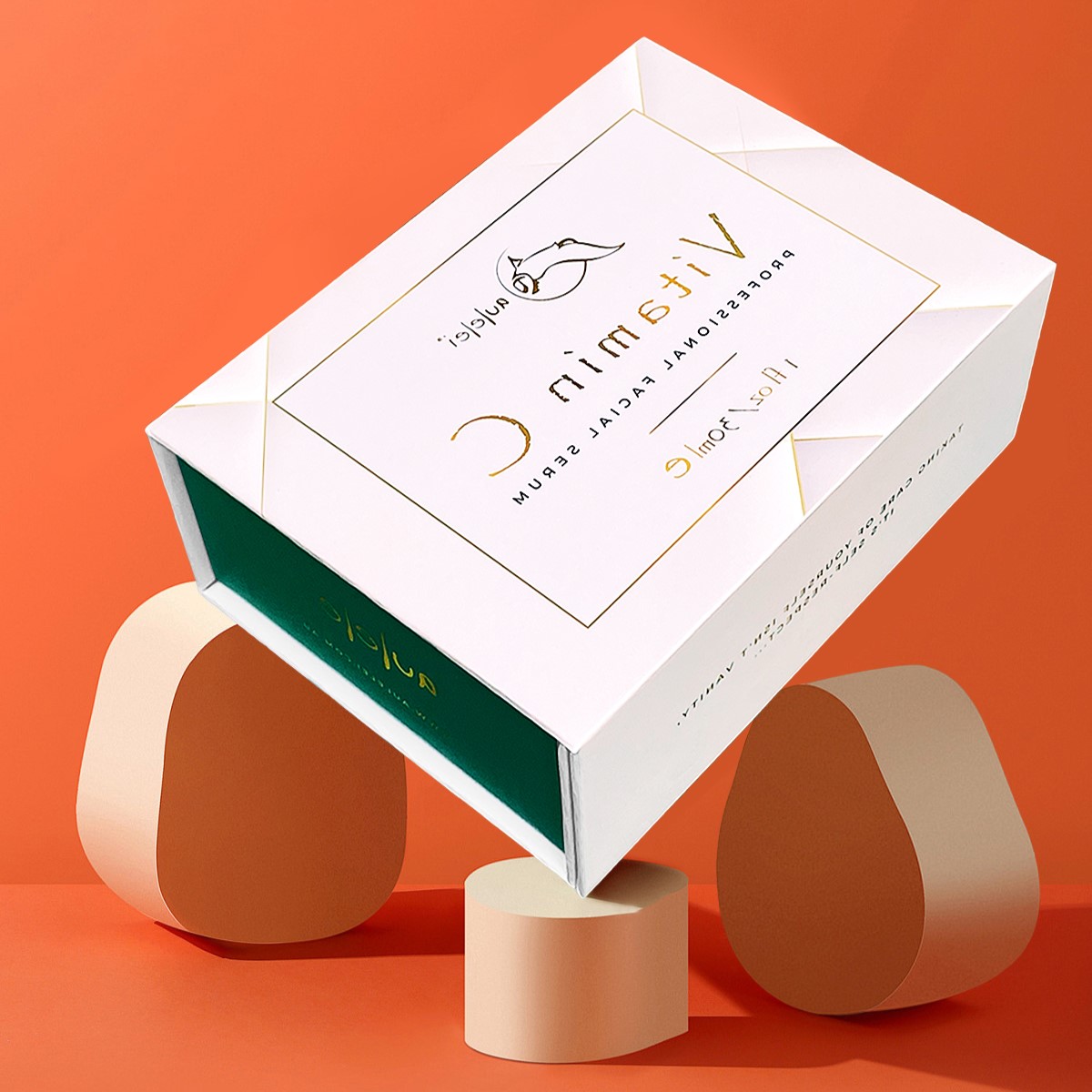 Off white Customized hinge cover hard box - Custom paper box product image