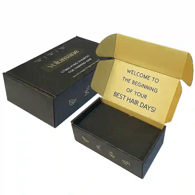 Black Customized corrugated cardboard box - Custom paper box product image