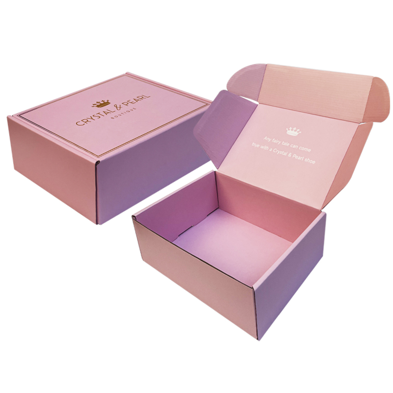 Pink Customized corrugated cardboard box - Custom paper box product image