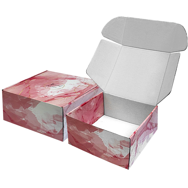 Cherry blossom color Customized corrugated cardboard box - Custom paper box product image