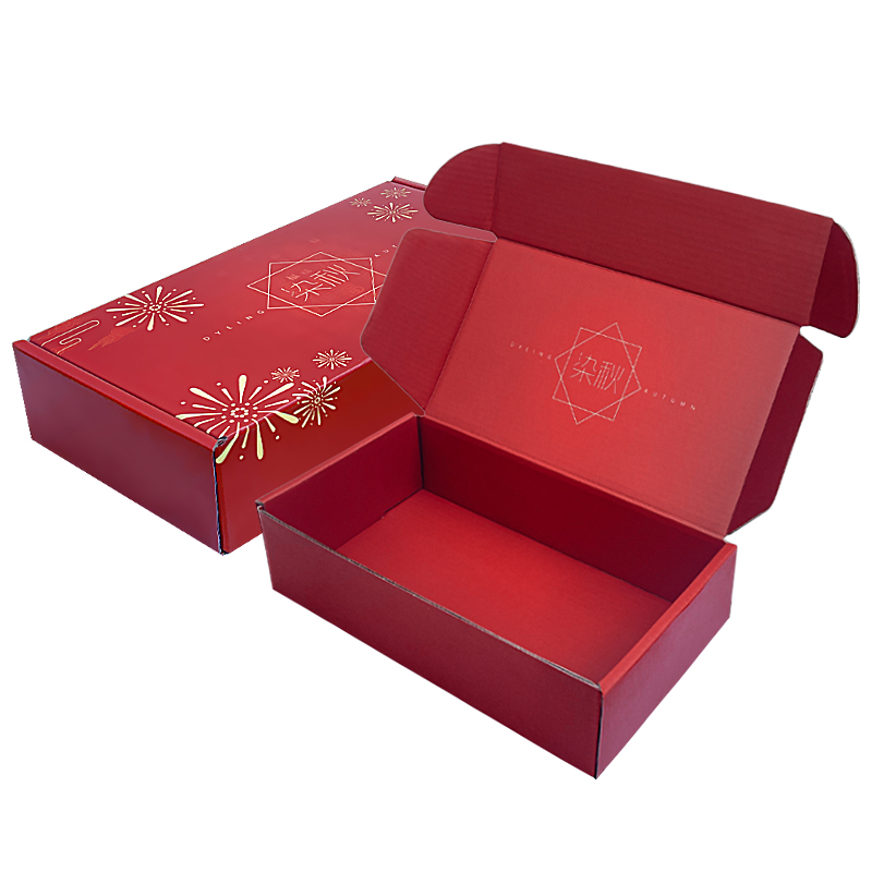 Red Customized corrugated cardboard box - Custom paper box product image