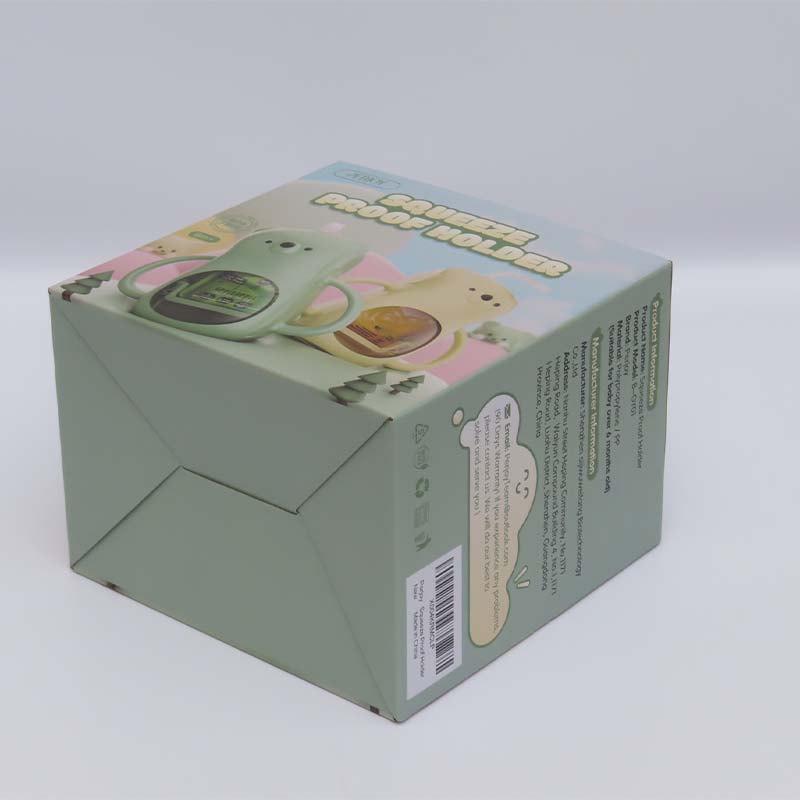 Green Bottom automatic folding box - Custom paper box product image