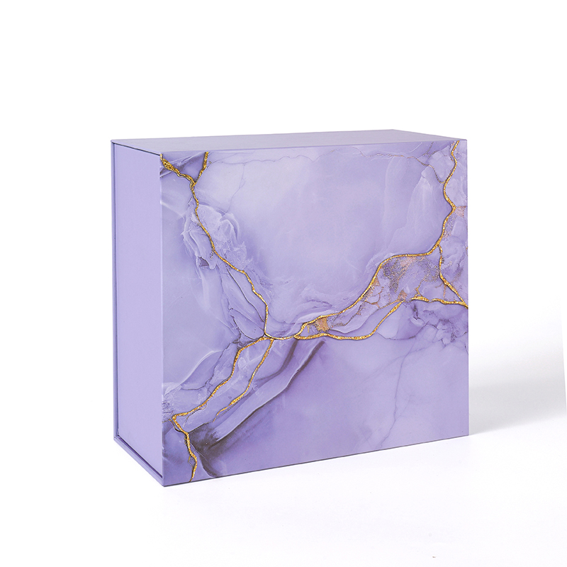 Lavender purple Magnetic gift box - Custom paper box product image